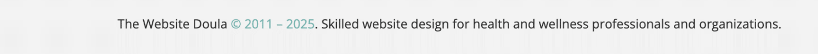 Copyright image for website footer